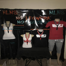 Load image into Gallery viewer, Black and red NLNS lanyards