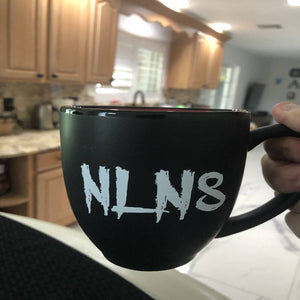 Black and red NLNS mug