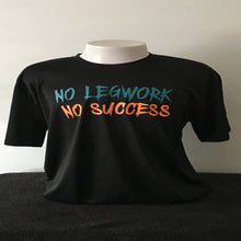 Load image into Gallery viewer, Black and teal-orange NLNS perf tee