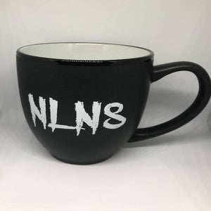 Black and white NLNS mug